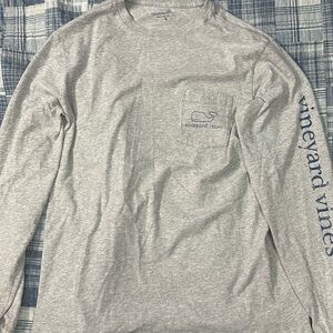 Vineyard Vines Long Sleeve Tee Light Gray